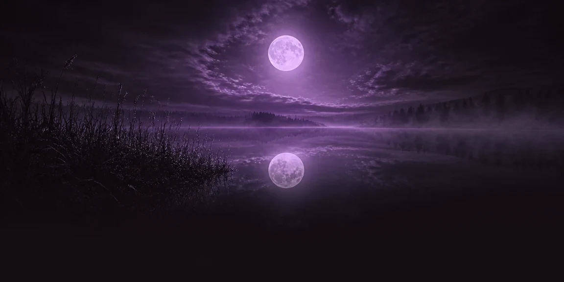 Moonlight reflected in a dreamlike sea